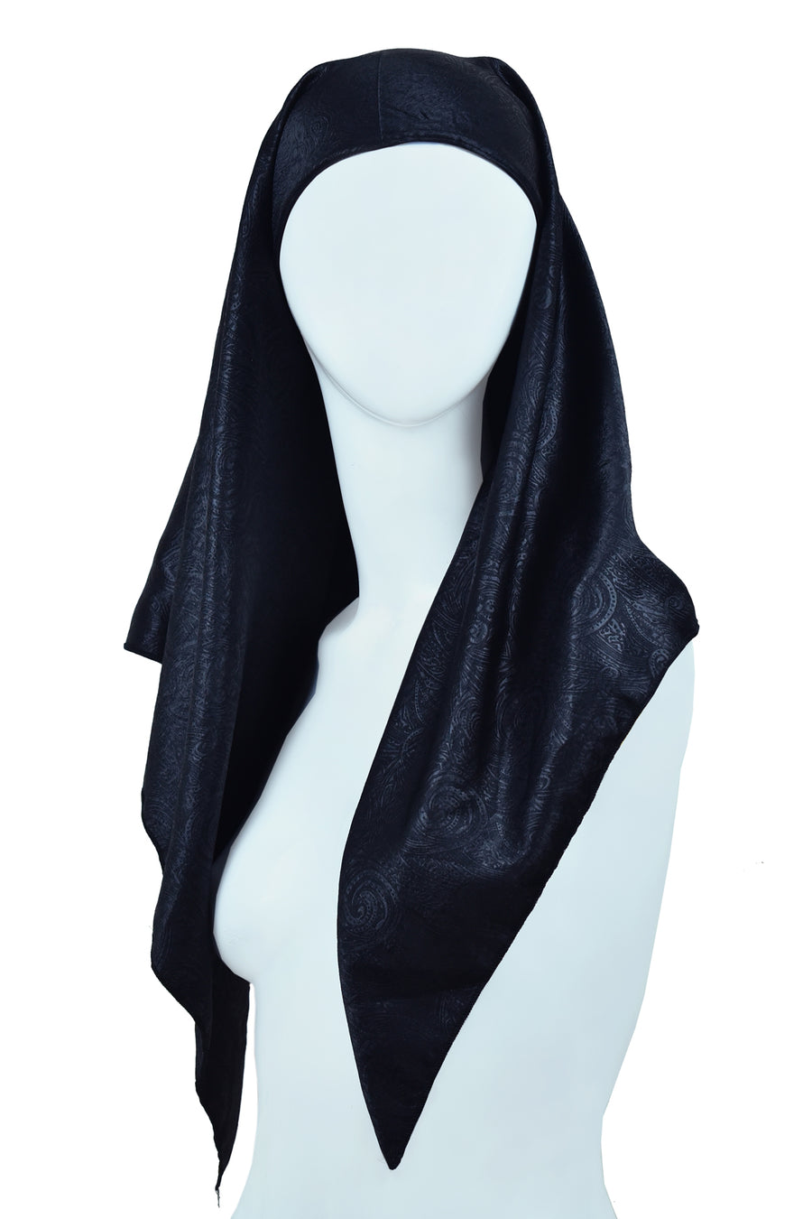 Carre de Satin noir - New premade satin scarf !